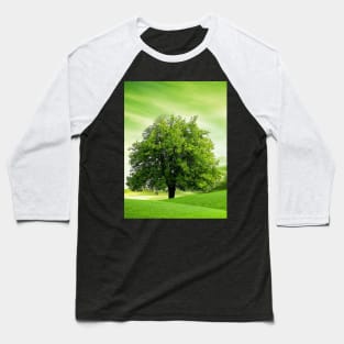 The Tree Of Life Natyre Artwork Baseball T-Shirt